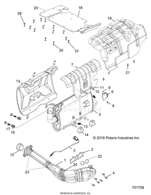Engine, Exhaust System - R19rhe99nd (701758) Schematic
