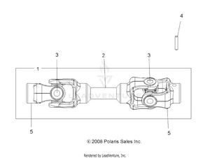 Drive Train, Rear Prop Shaft - A09cl76aa (49atvshaftproprr096x6) Schematic