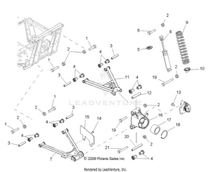 Suspension, Rear - R12th76/th7e/tx7e All Options (49rgrsusprr10800crew) Schematic