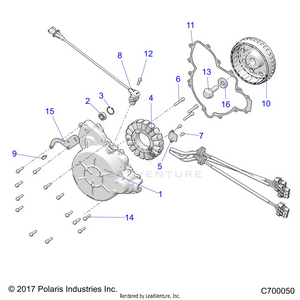 Engine, Stator And Flywheel - R22t6a99a1/b1 (c700050) Schematic