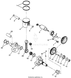 Piston And Crankshaft (sport) Sport 400l W97ba38c (4940124012c014) Schematic