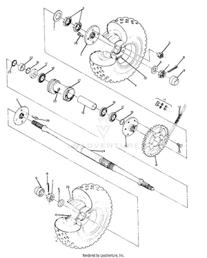 Rear Wheel Drive Assembly Updated 2-91 Big Boss 4x6 (4919801980021a) Schematic