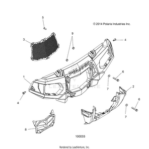 Body, Front Bumper And Mounting - A15sxe85as/am/a85aa/ac/aj (49atvbumper15850sp) Schematic