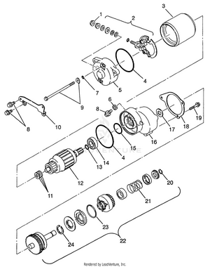 Starting Motor (400l) Xpress 400l W97ca38c (4939603960d012) Schematic