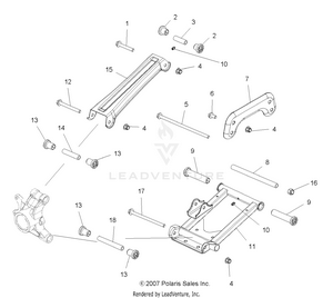 Suspension, Rear - A09lh27ax/az (49atvsusprr08sp300) Schematic