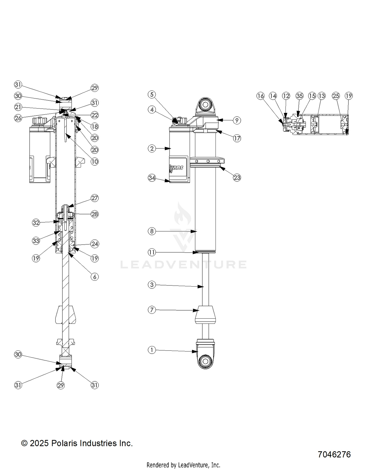 SUSPENSION, FRONT SHOCK INTERNALS - Z26NES99A4/B4/A6/B6 (7046276)