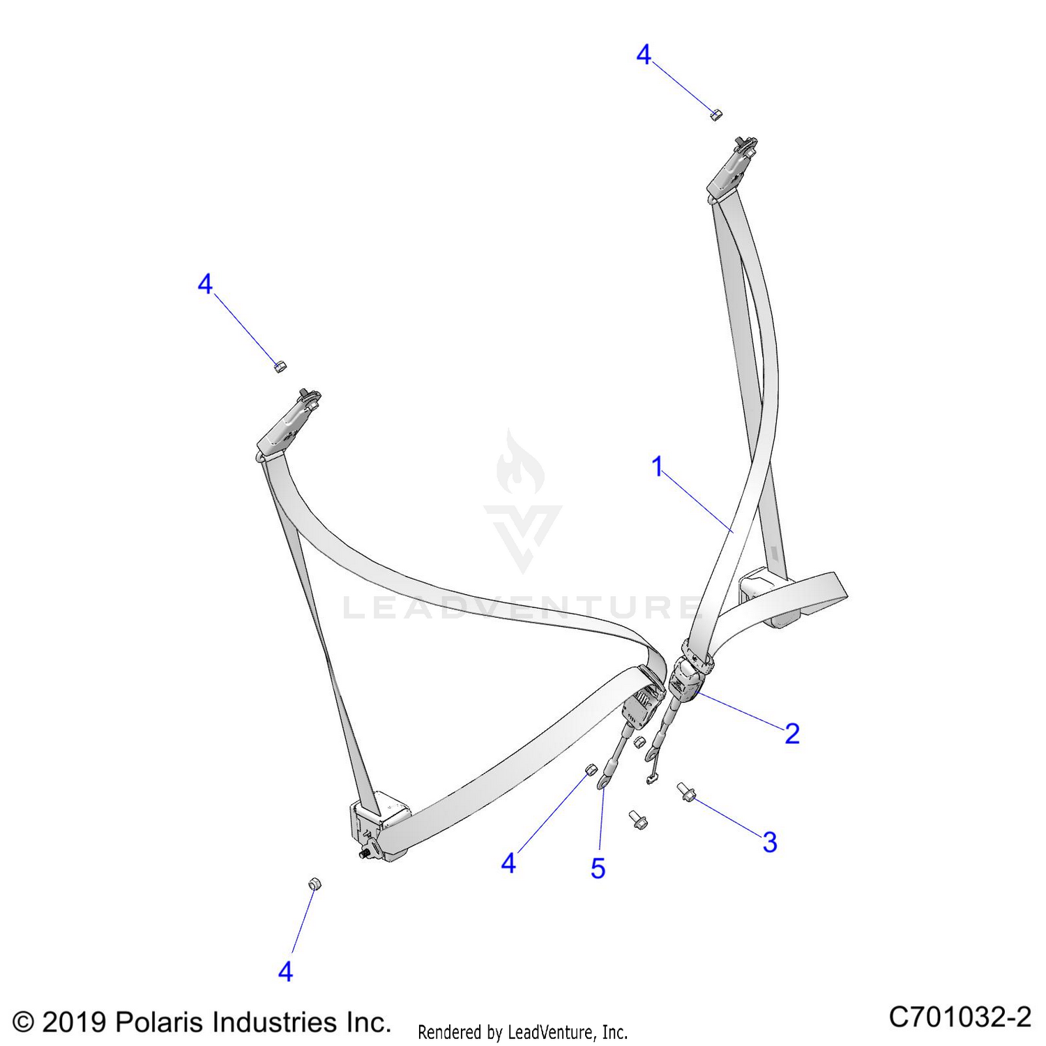 BODY, SEAT BELT MOUNTING - Z24A5E87A5(C701032-2)