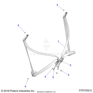 Body, Seat Belt Mounting - Z24ase87a5 (c701032-2) Schematic