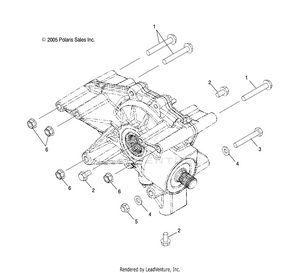 Drive Train, Rear Gearcase Mounting - A09cl76aa (4999200299920029d05) Schematic
