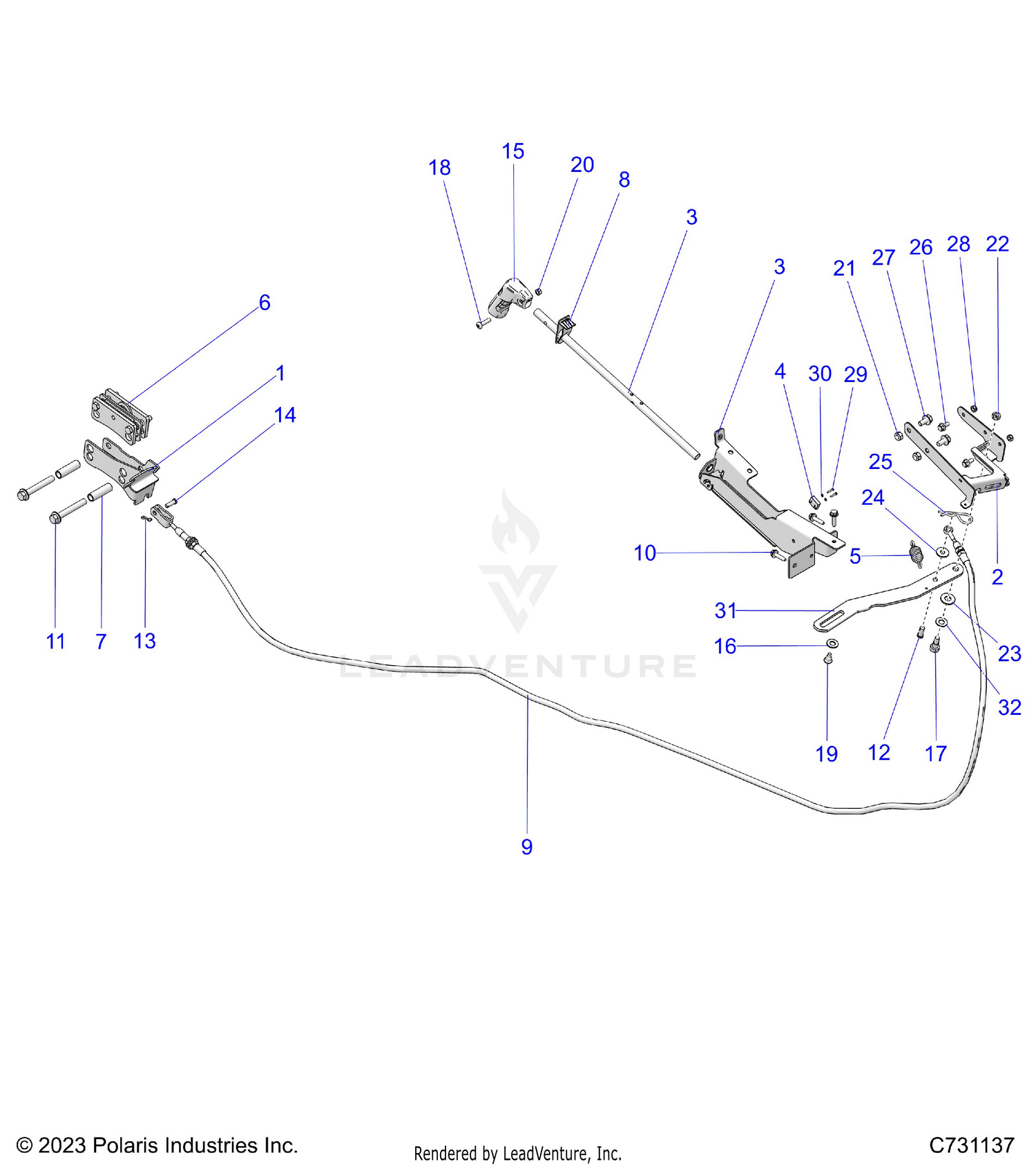 BRAKES, PARK BRAKE - R26RRE99CN/C9/EN/E9 (C731137)