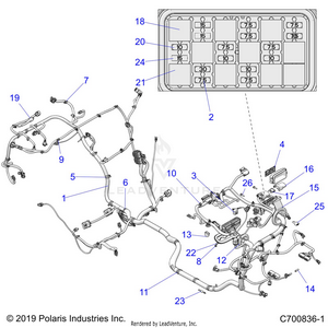 Electrical, Wire Harness - Z20pal92bg/bp/g92ag/ap/lg (c700836-1) Schematic