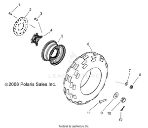 Wheels, Front - R10rh45ag/ah/ar (49rgrwheelfrt097006x6) Schematic