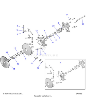 Drive Train, Primary Clutch - Z22gae92aj/bj/gak92ap/bp/gav92ap/bp (c703052) Schematic