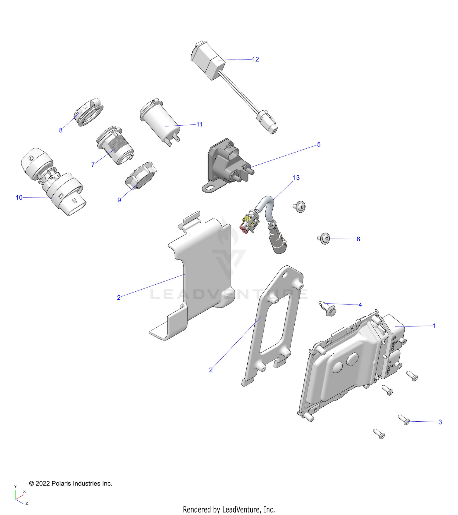ELECTRICAL, SWITCHES, SENSORS and ECM - A26SHY57AL/AS (C102470)