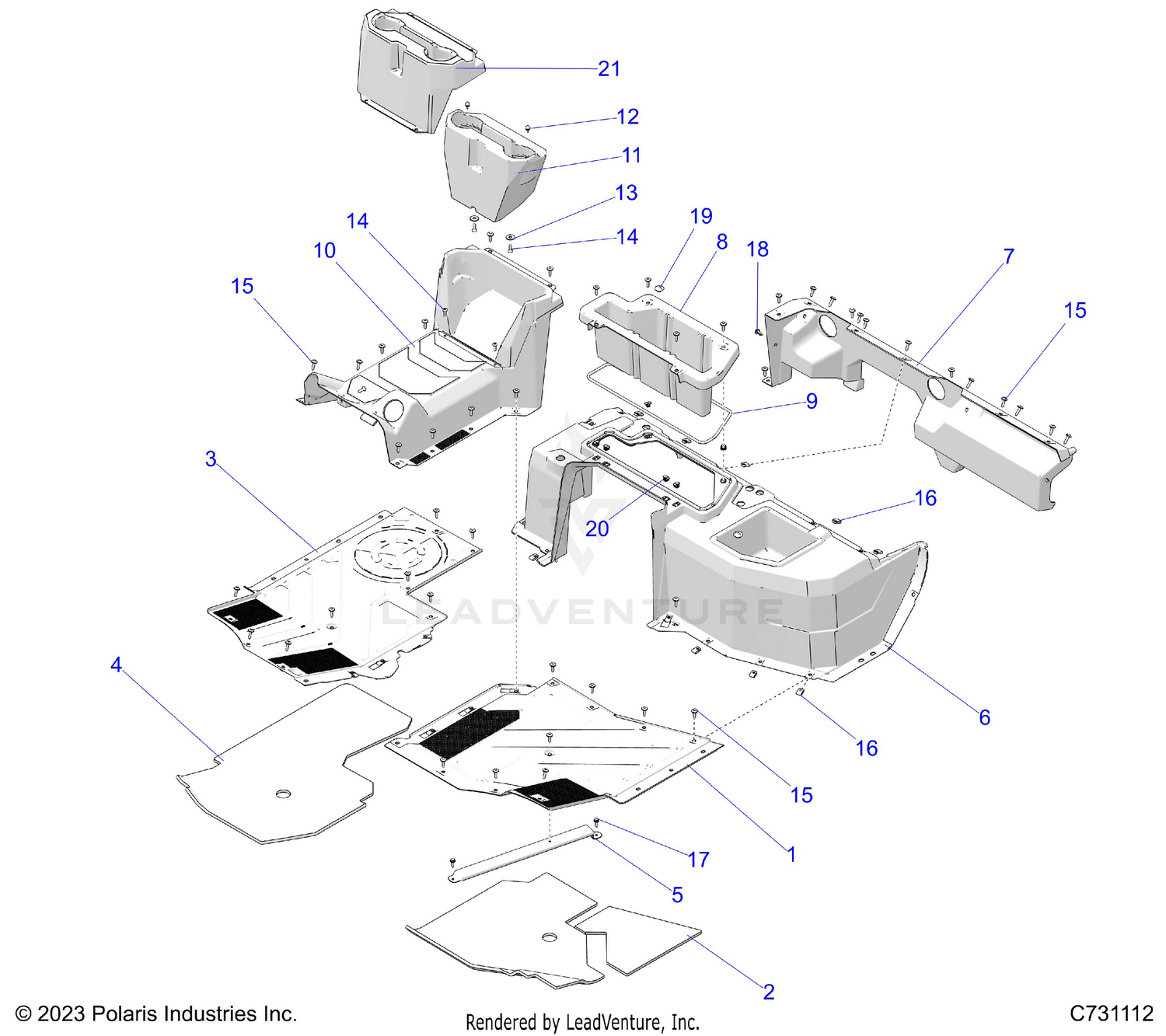 BODY, FLOOR & CLOSEOFF, FRONT - R26X6N1RBB (C731112)