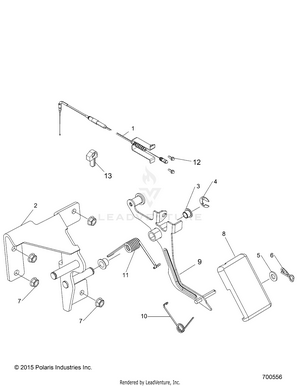 Engine, Throttle Pedal - R16raa76aa/aj (700556) Schematic