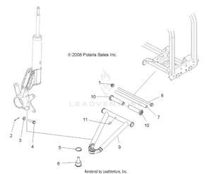 Suspension, A-arm And Strut Mounting - A09lh46aq/ax/az (49atvaarm09sp400) Schematic