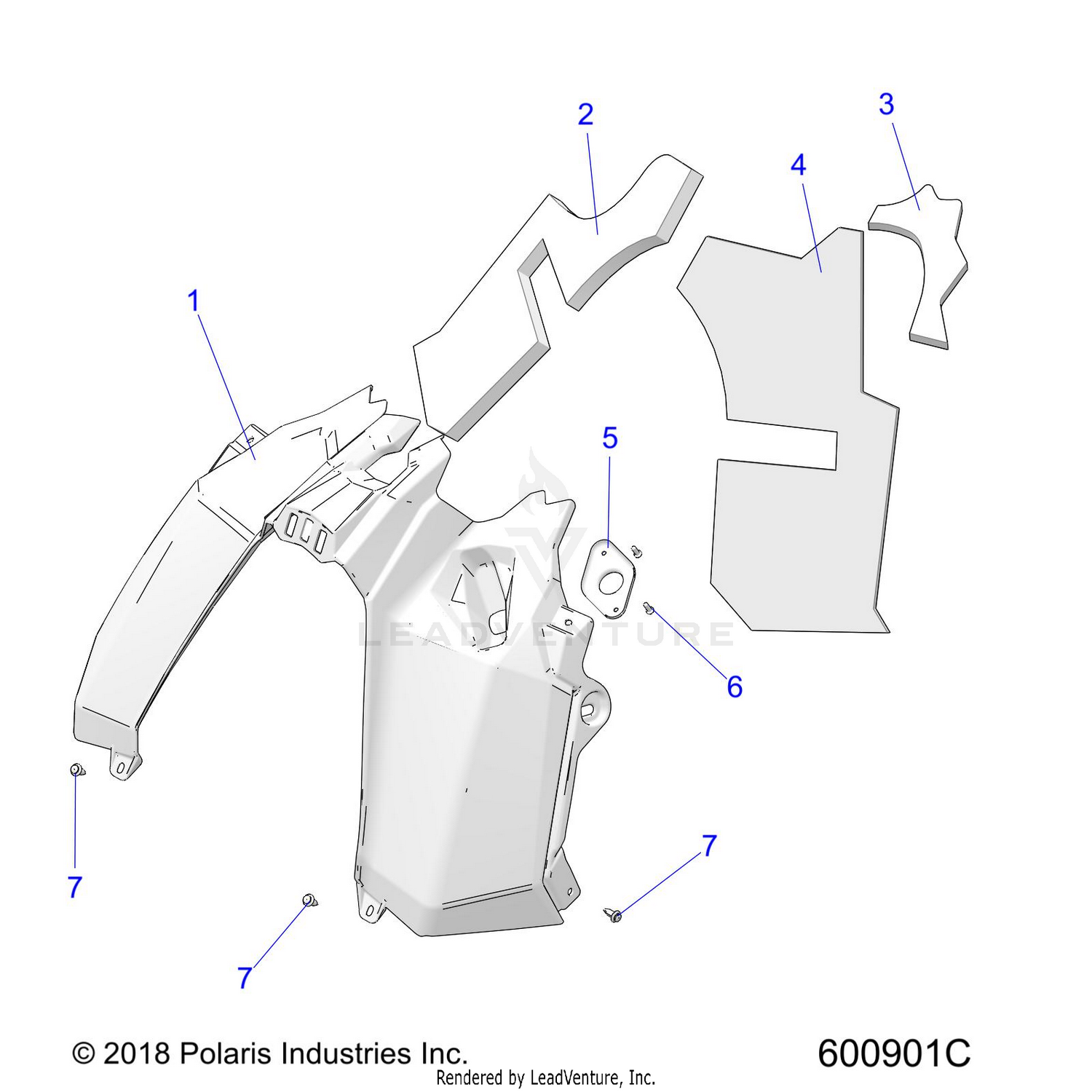 BODY, CONSOLE - S22EFD8RS/EFE8RS ALL OPTIONS (600901C)