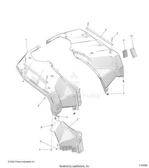 Body, Rear Cab - A25shy57al/an (c102686) Schematic