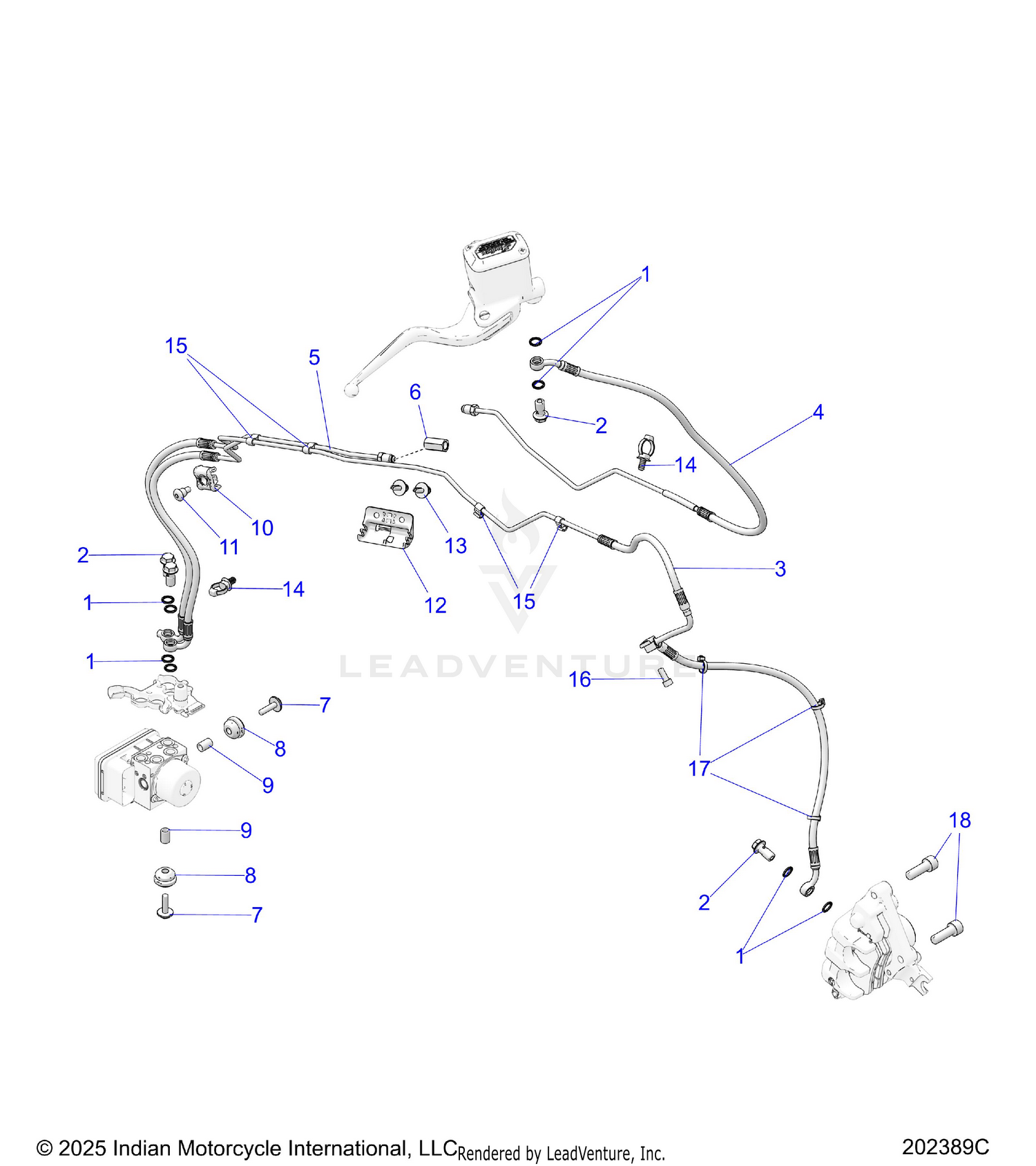 BRAKES, FRONT ASM. - N26STC76/STD76 (202047C)