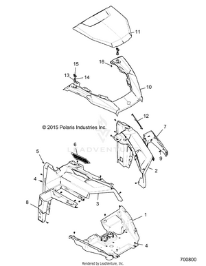 Body, Hood - R16rge99a7/ae/av (700800) Schematic