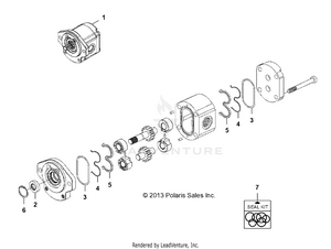 Hydraulics, Gear Pump - R141d9jda/2d9jda (49brutuspumpgr13) Schematic