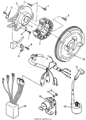Magneto (400l) Xpress 400l W97ca38c (4939603960d010) Schematic