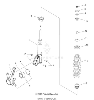 Suspension, Front Strut - A09lh46aq/ax/az (49atvstrut08sp300) Schematic