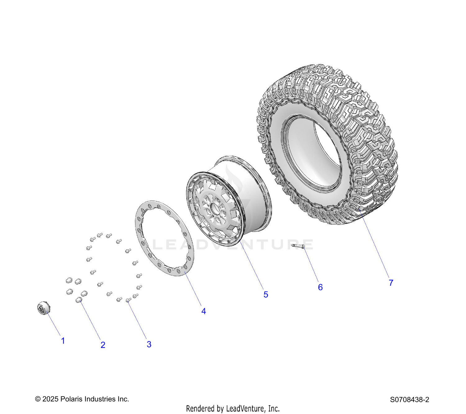 WHEELS, REAR - 0708438 (S0708438-2)