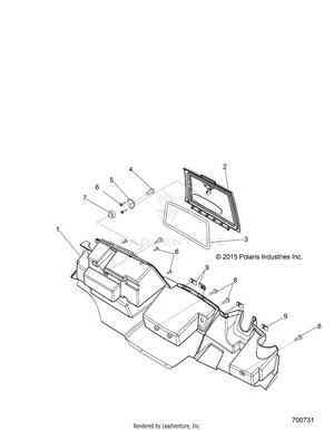 Body, Glove Box Storage - R16rda57a1/b1 (700731) Schematic