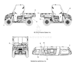 Body, Decals - R11rh50ag/ah/ar (49rgrdecal11500efi) Schematic