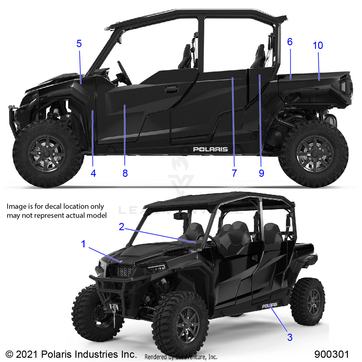 BODY, DECALS - G22G4E99NP (900301-01)