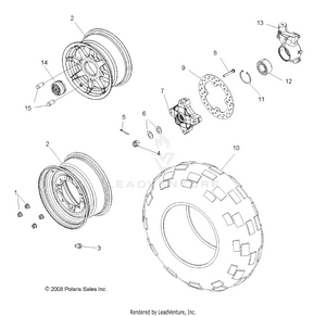 Wheels, Front - Z14vh76ac/ad/eai/eak/eaj/eal/eaw (49rgrwheelfrt09rzr) Schematic