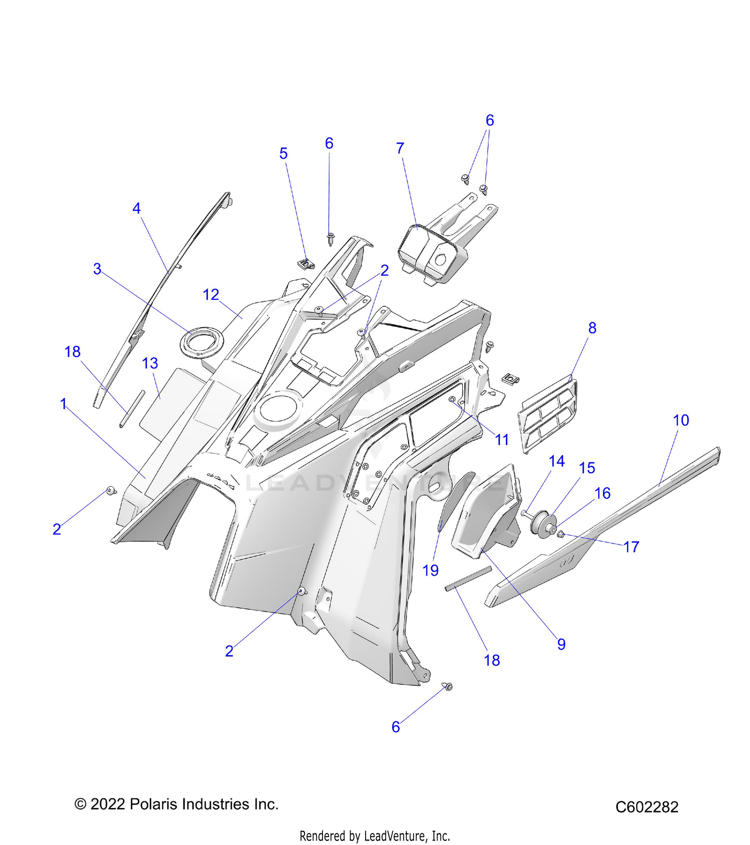 BODY, CONSOLE - S24TLF6RS (C602282)