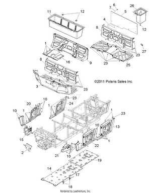 Body, Floor And Fenders - R12wh76ag/ar/eah/eav/eaw (49rgrmoldings12crew) Schematic