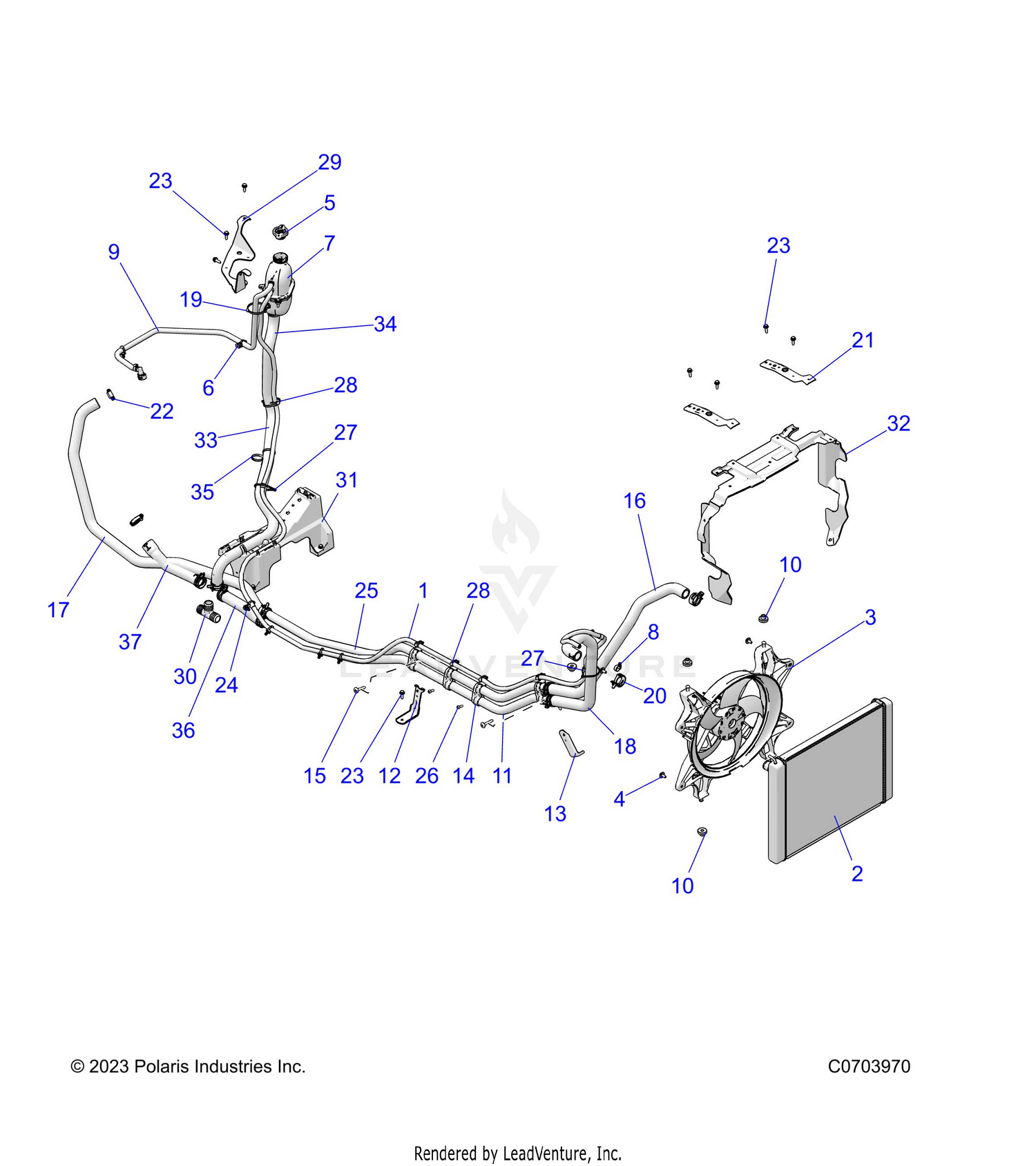 ENGINE, COOLING SYSTEM - Z26NMY99A4/B4/A6/B6 (C0703970)