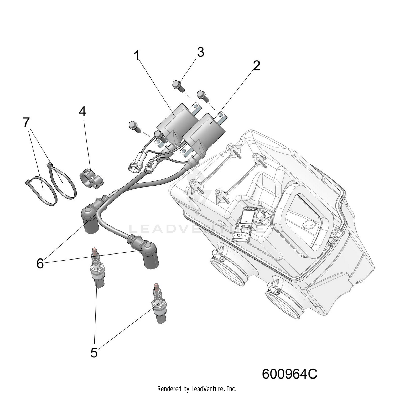 ELECTRICAL, IGNITION COIL/SPARK PLUGS - S22TLF6RSL/6REL (600964C)