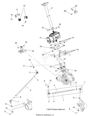 Steering, Steering Post Asm. - A14zn8efp (49atvsteering14sp850f) Schematic