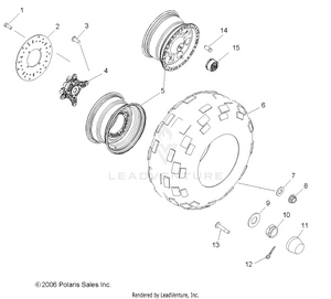 Wheels, Front - R08rh68 All Options (49rgrwheelfrt077004x4) Schematic