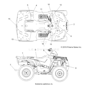 Body, Decals - A11mh46ax/az (49atvdecal11sp400) Schematic