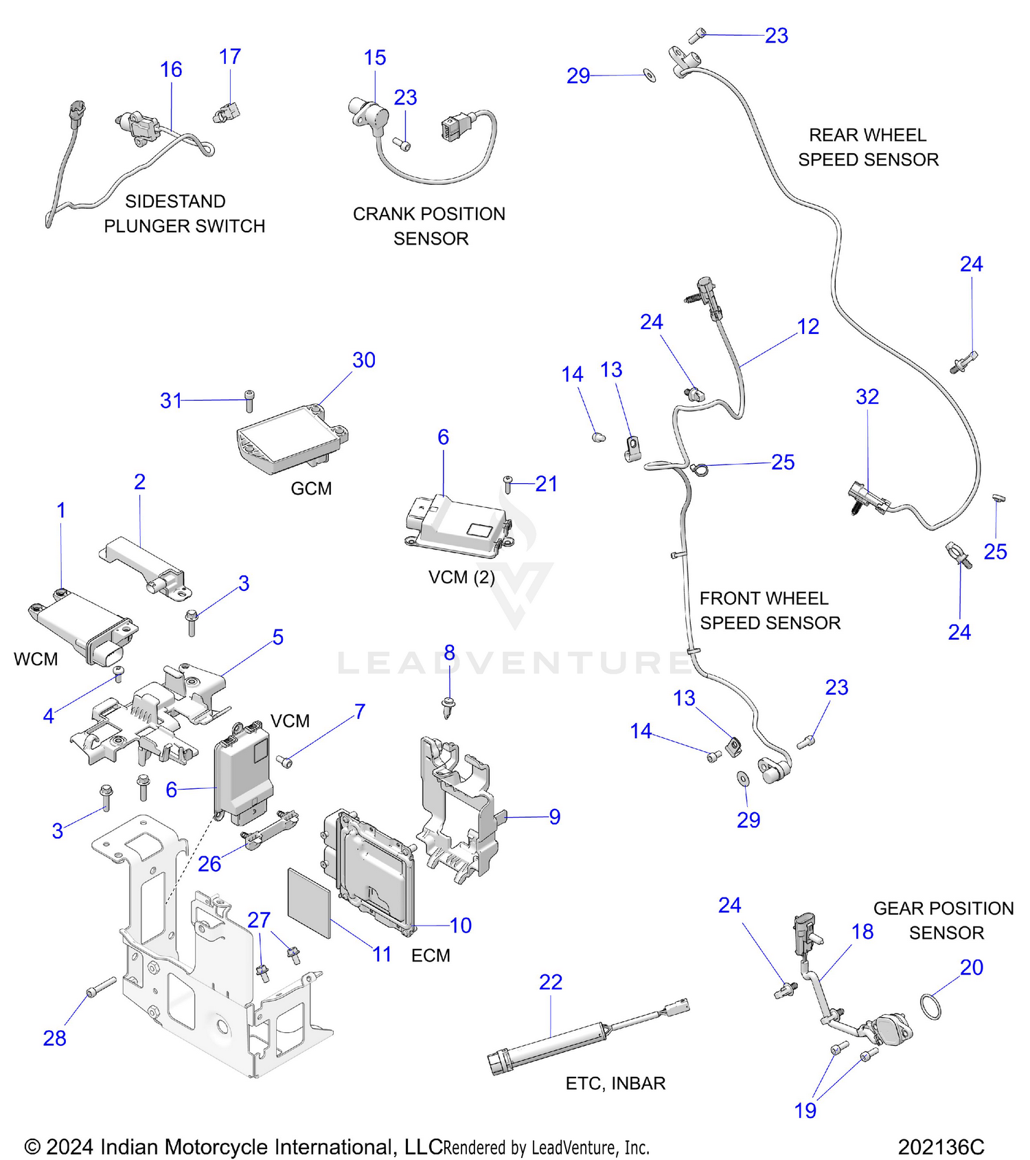 ELECTRICAL, COMPONENTS 2 - N26LC4SS/LC6SS ALL OPTIONS (202136C)