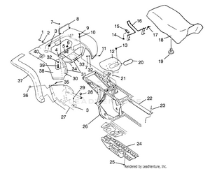 Rear Cab And Seat Xplorer 400l W969140 (4935983598a006) Schematic