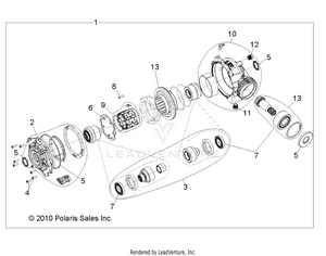 Drive Train, Front Gearcase Internals 1332842 - R12vh57ad (49rgrtransintl11rzr) Schematic