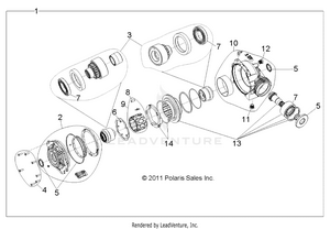 Drive Train, Front Gearcase Internals - R12jt87ab/ad/as/aw/9eaw (49rgrgearcase1332923) Schematic