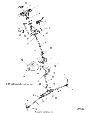 Steering, Steering Asm. - Z16vde99fm/nm (700588) Schematic