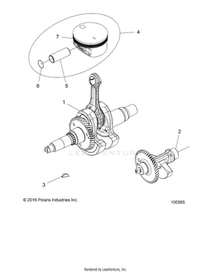 Engine, Crankshaft, Piston And Balance Shaft - A18daa50b7 [100565] Schematic