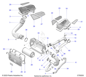 Engine, Air Intake System - Z25x4e92a4/b4 (c750253) Schematic