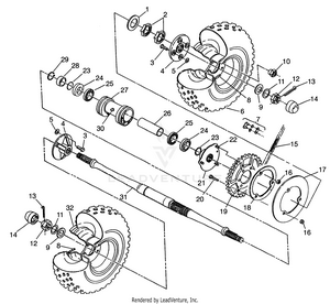 Rear Wheel Drive Xplorer 400l W97cc38c (4939753975c007) Schematic