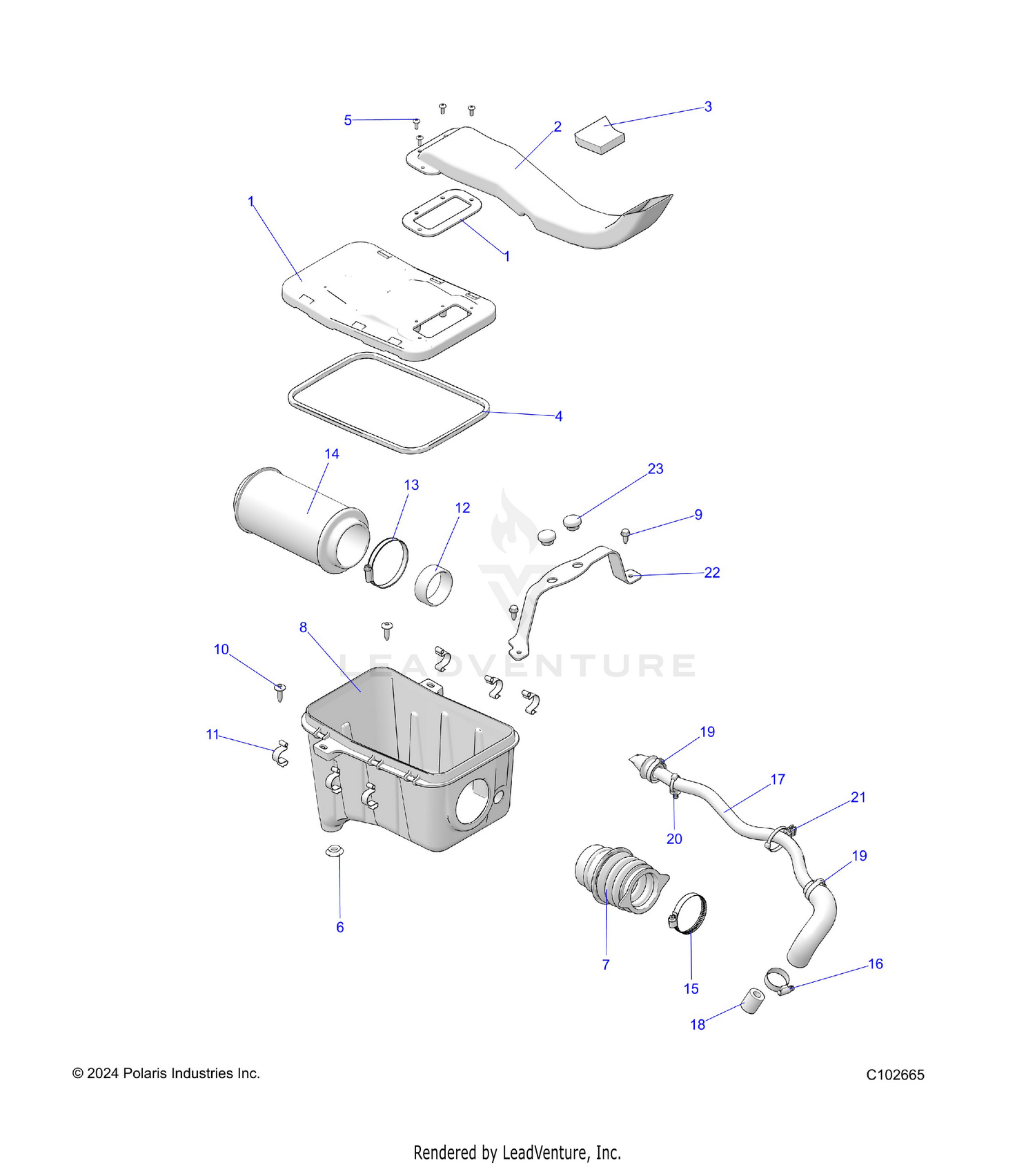 ENGINE, AIR INTAKE SYSTEM - A26SDE57C4/E4 (C102665)