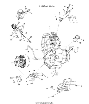 Engine Mounting - A05cd32aa/ab/ac (4994909490b01) Schematic